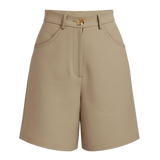 Tailored High-Waist Shorts