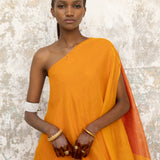 Sari Drape Asymmetric Dress