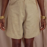 Tailored High-Waist Shorts